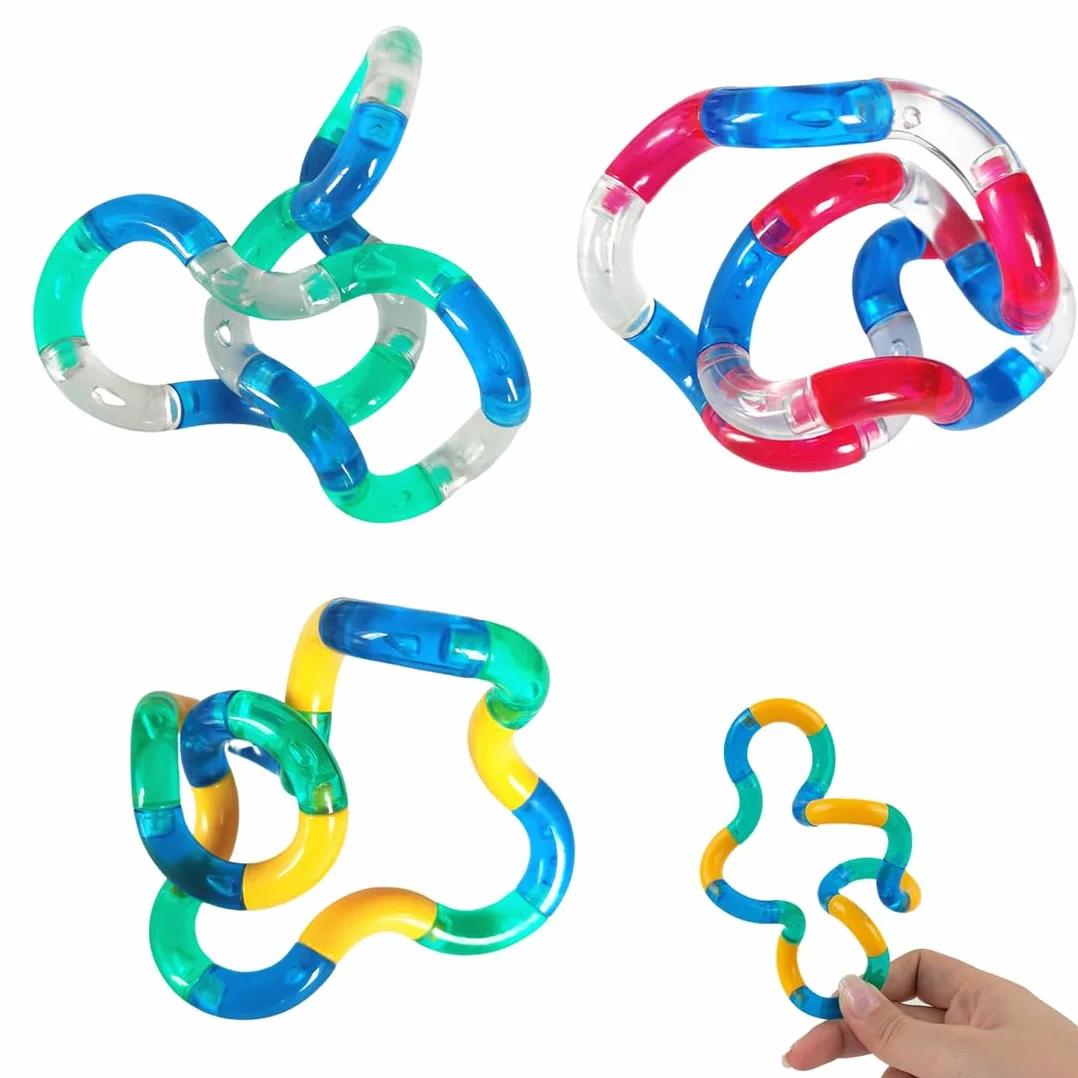 3 szt. Tangle Fidget Toy Finger Decompression Fidget Twist Relief w stresie, wyciszenie dla dzieci i dorosłych