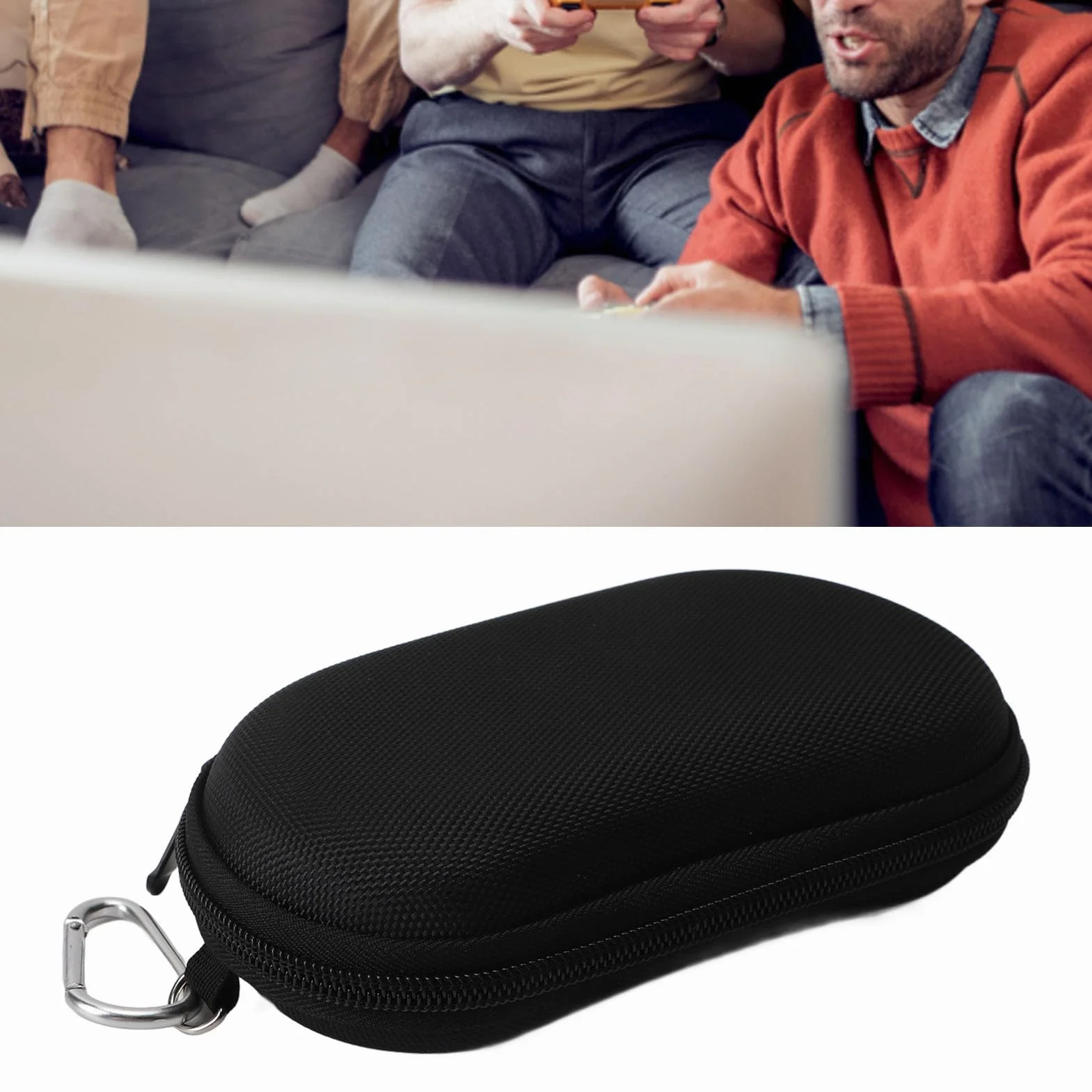 Etui na kontroler 8Bitdo NEOGEO, SN30 Pro, Zero 2, M30 - Twarde etui podróżne z EVA, Zamek błyskawiczny, Czarny