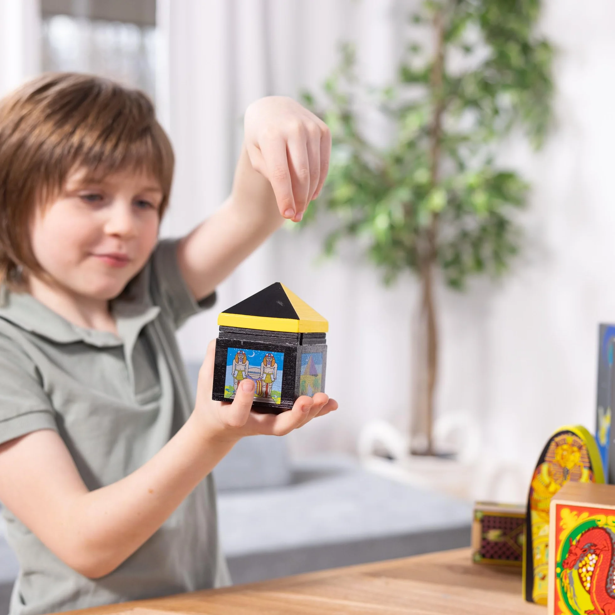 Melissa & Doug luksusowy zestaw magiczny, zabawa z odgrywaniem ról, zestaw zabawkowy, drewniana zabawka, od ósmego roku życia, prezent dla chłopca lub dziewczynki