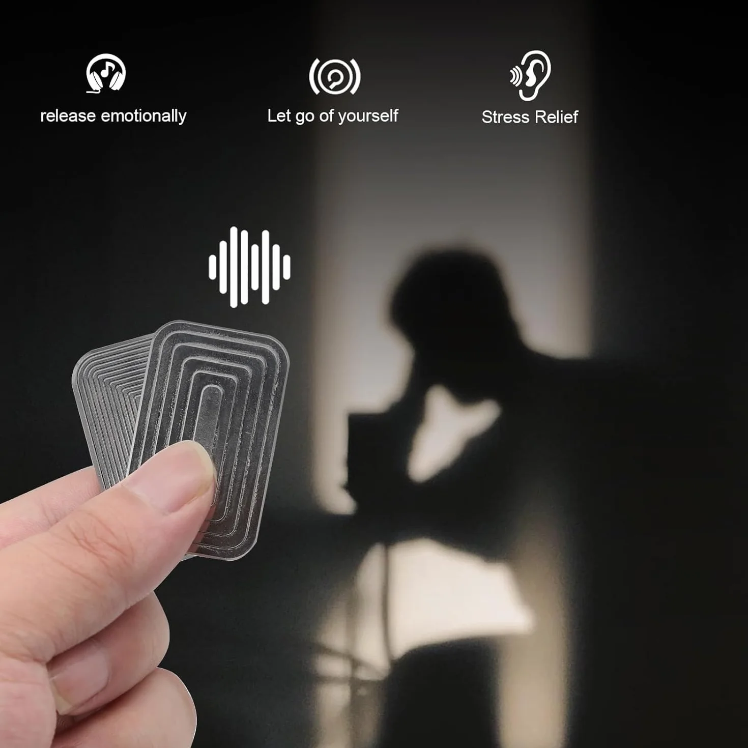 OBEST Fidget Slider zabawka, EDC Push Card Slider dla dzieci i dorosłych, redukuje stres lękowy, autyzm ADHD