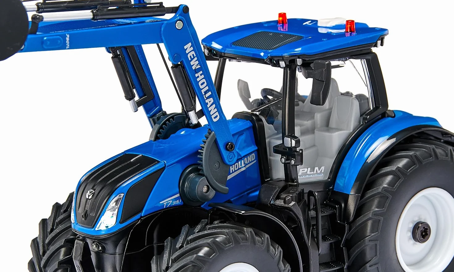 Siku 6797 New Holland T7.315 Traktor z ładowaczem czołowym 1:32 Zdalnie sterowany Niebieski Metal Tworzywo sztuczne