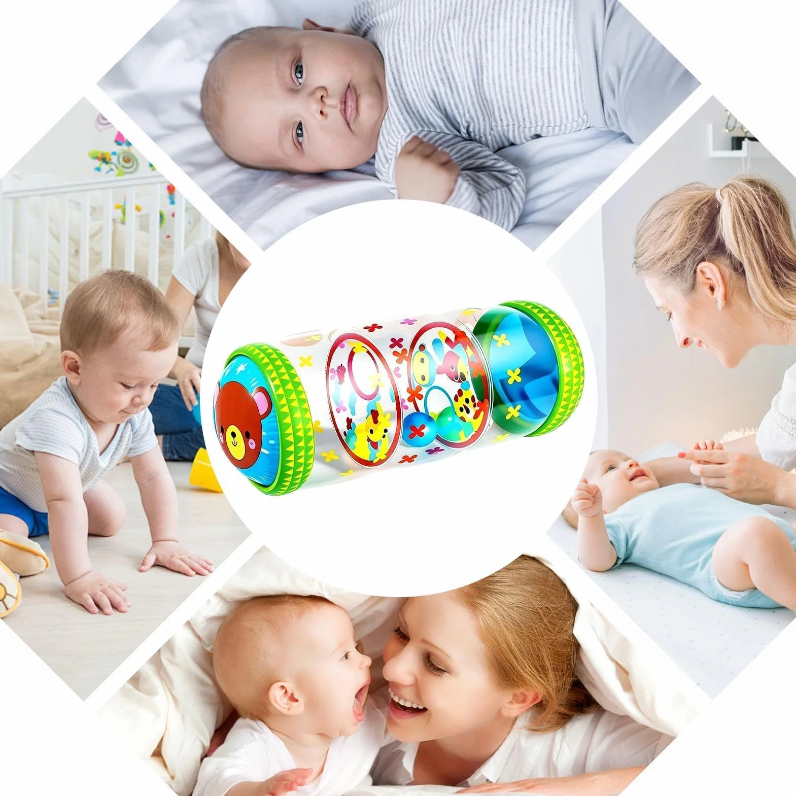 Nadmuchiwany dźwięk dzwonka zabawka dla dzieci trening równowagi pomoc w raczkowaniu sensoryczna zabawa