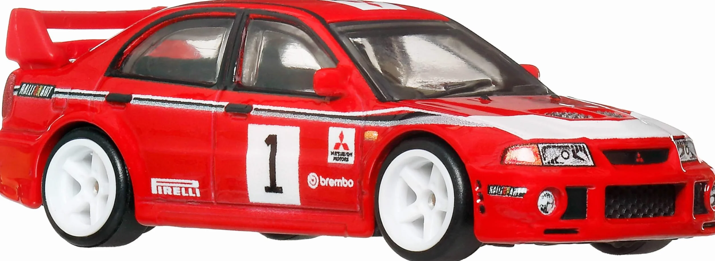 Hot Wheels Premium Car Culture Kultowe auta Samochodzik Mitsubishi Lancer Evolution VI, metalowe auto w skali 1:64, opony Real Riders, samochód zabawka dla dzieci 3+ i kolekcjonerów, JKF19