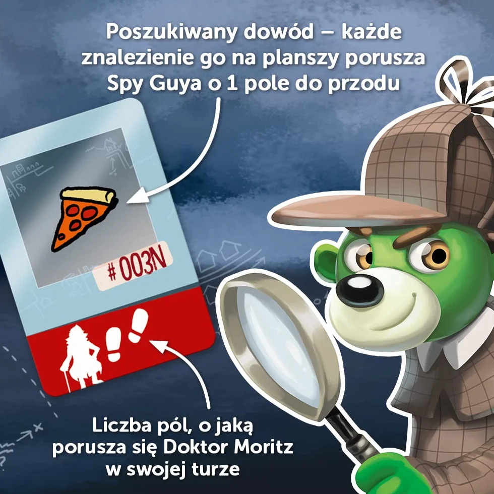 Trefl - Spy Guy - Kooperacyjna Gra Detektywistyczna, Rodzinna Gra Planszowa, Szukaj Dowodów i Złap Przestępcę, Ogromna Plansza z Miastem, Familijna Gra dla Dorosłych i Dzieci od 5 lat