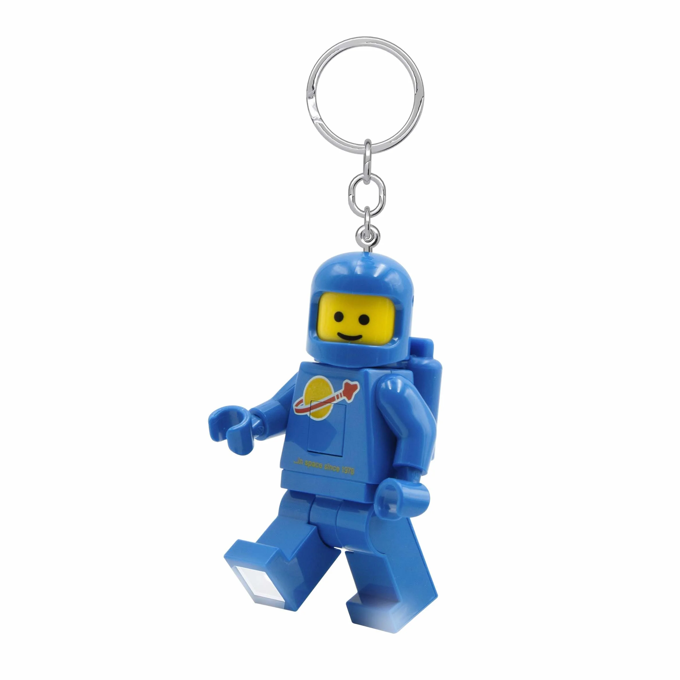 Lego Iconic Latarka LED breloczek do kluczy dla fanów Iconic, fantazyjna zabawka dla dzieci, figurka 76 mm, 2 baterie CR2025 w zestawie