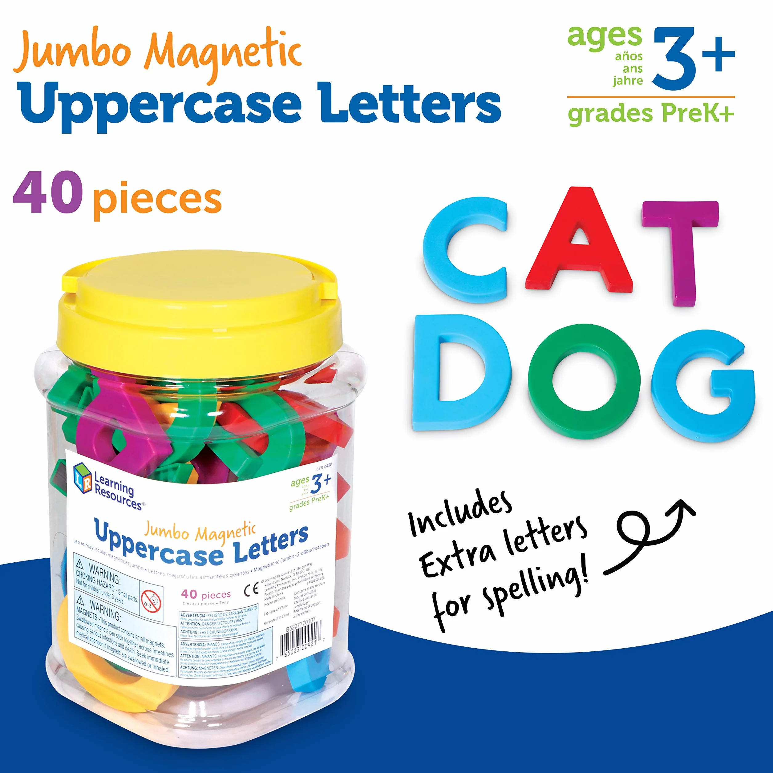 Learning Resources Jumbo Magnetyczny Duze litery Listy