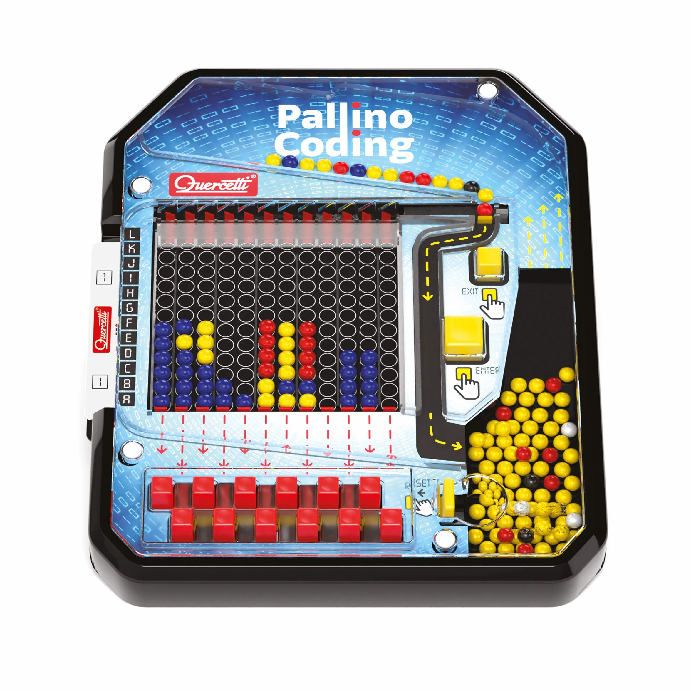 Quercetti - 1021 Pallino Coding STEM Learning and Coding for Kids Multicolour 1021