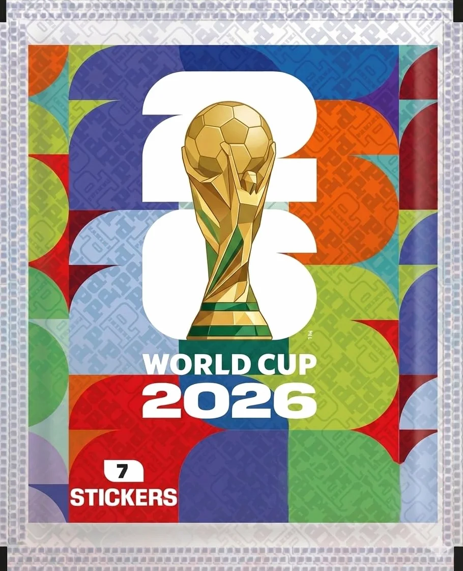 5 x Woreczki z naklejkami World Cup 2026 – łącznie 35 naklejek, oryginalnie uszczelnione dla kolekcjonerów i fanów piłki nożnej + ochrona wysyłki HeartGlobal