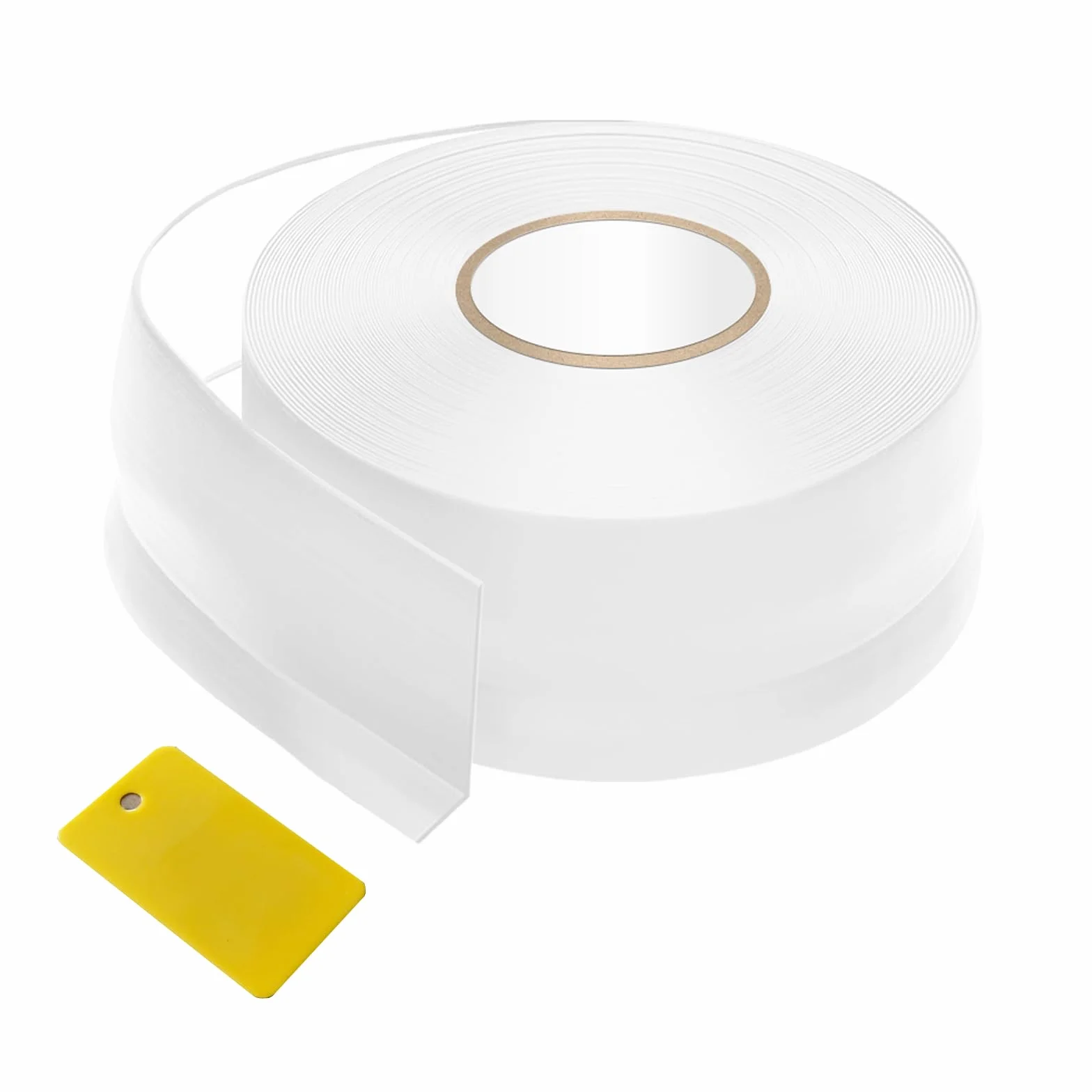 Miękka listwa przypodłogowa samoprzylepna, 50 x 20 mm (7 m), biała, listwa przypodłogowa do kuchni i łazienki, profil kątowy z tworzywa sztucznego z PCW, elastyczna listwa zginana