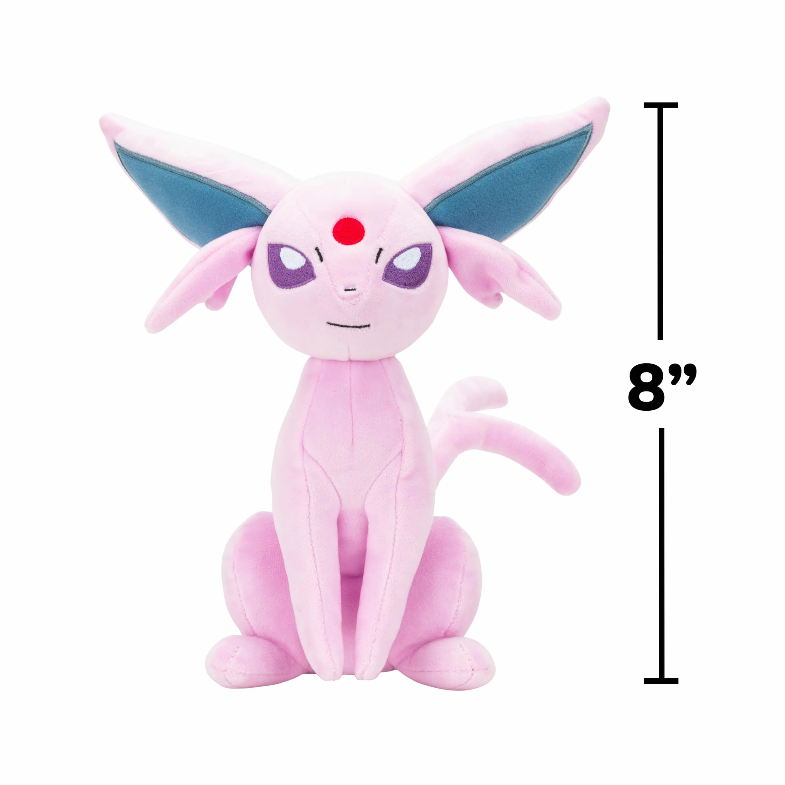 Pokémon Plush 20 cm Espeon - Blue/Purple - Official Pokemon stuffed collectible toy for children 2+