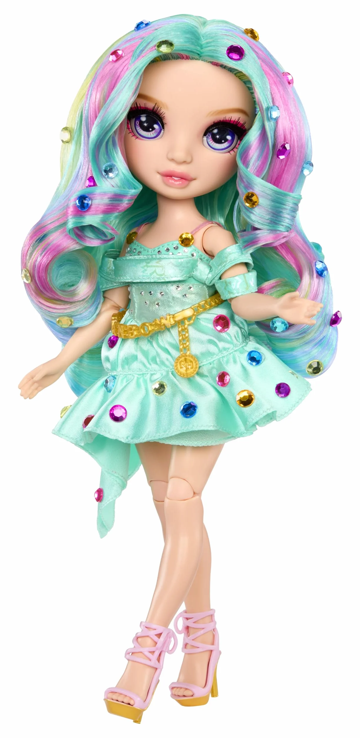 Rainbow High Be Dazzling Celine Turquoise 28 cm Lalka z Narzędziem do Ozdabiania