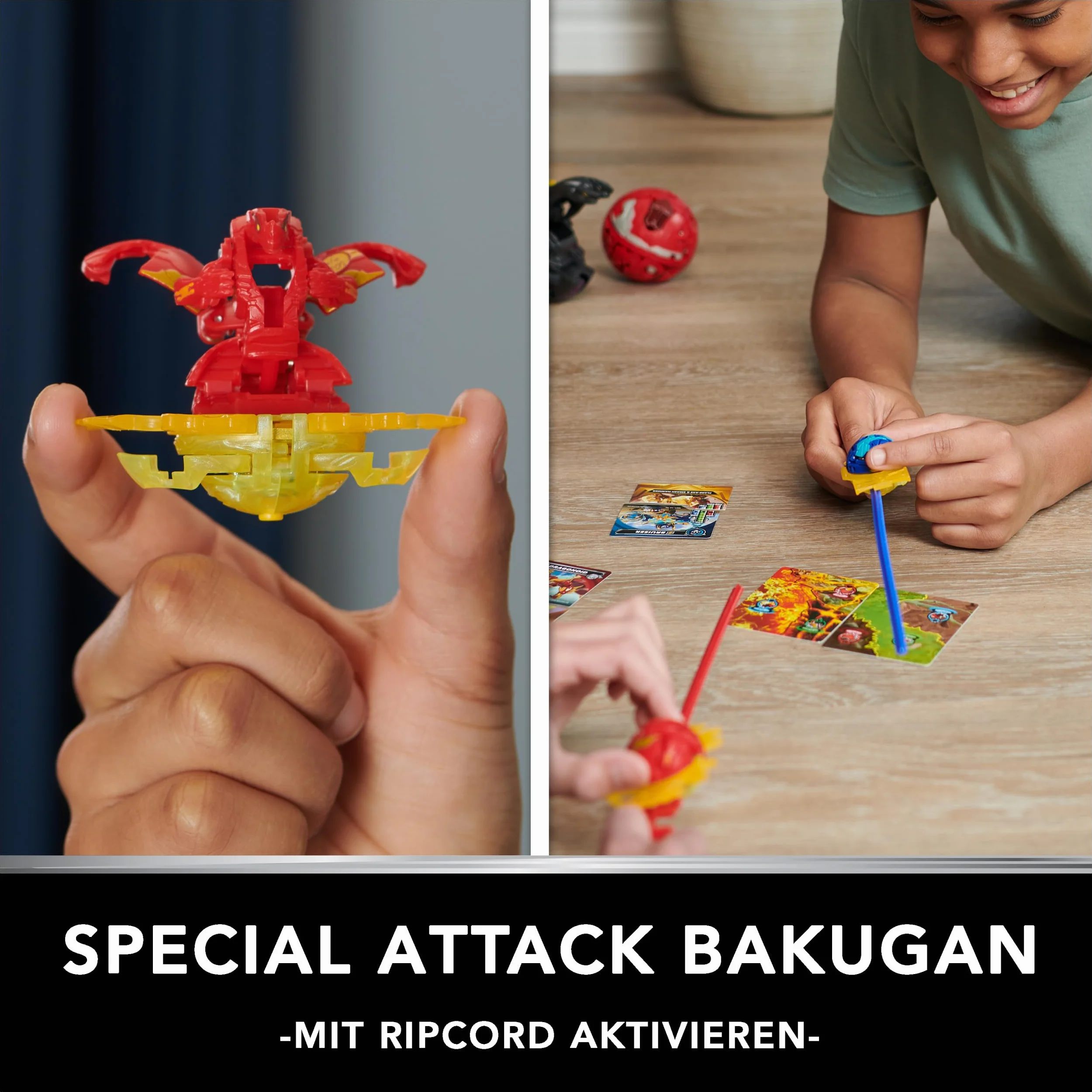 BAKUGAN Battle 5-pak, Special Attack Dragonoid, Ventri, Bruiser, Octogan, Trox; konfigurowalne, spinningowe figurki akcji, zabawki dla dzieci dla chłopców i dziewcząt w wieku od 6 lat
