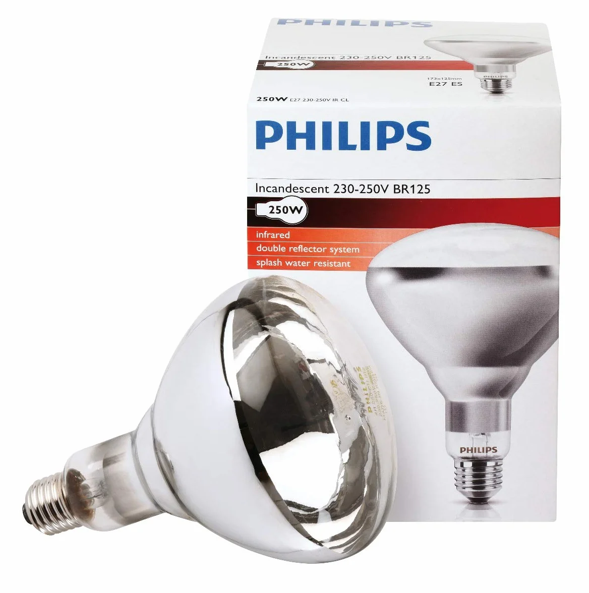 Philips BR125 Lampa na podczerwień 250 W E27 230-250 V CL
