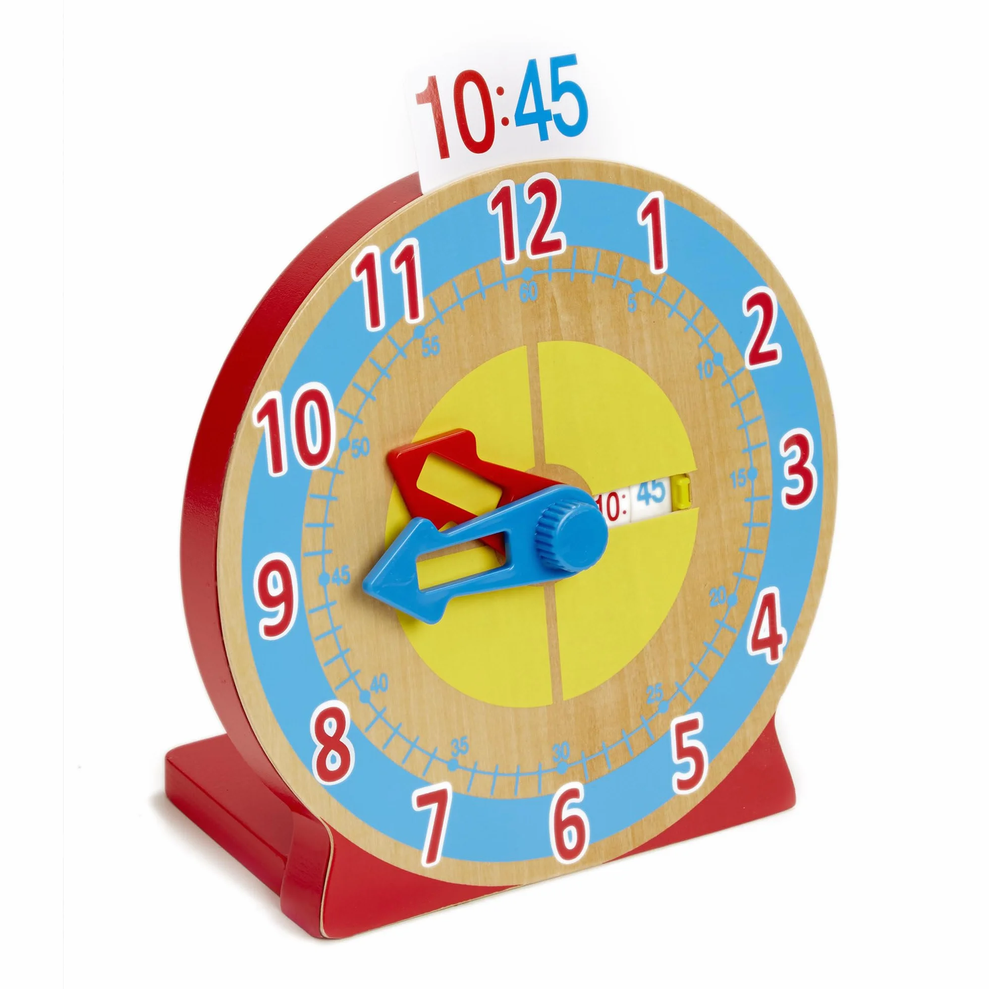 Melissa & Doug – zegar do ustawiania i podawania godziny | zabawka rozwojowa | motoryka | 3+ | prezent dla chłopca lub dziewczynki