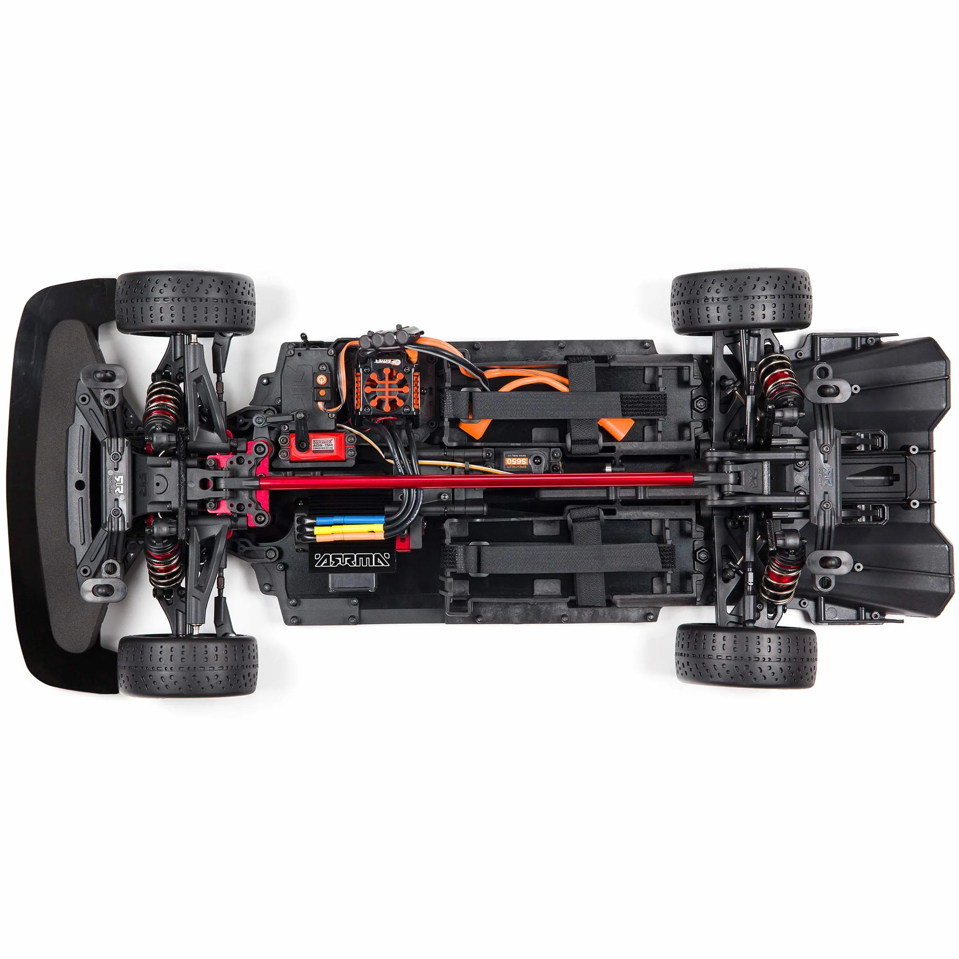 ARRMA 1/7 INTROCTION 6S BLX V2 All-Road RC Truck RTR (nadajnik i odbiornik w zestawie, baterie i ładowarka), srebrny, ARA7615V2T2