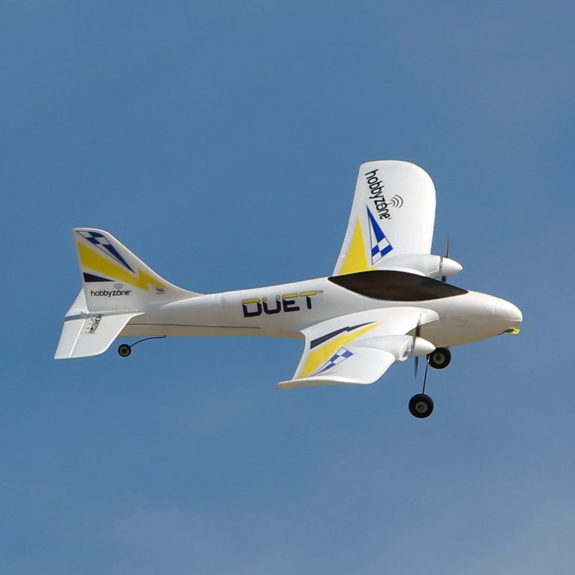 HobbyZone RC Airplane Duet S 2 RTF Everything Needed to Fly is included with Safe HBZ05300