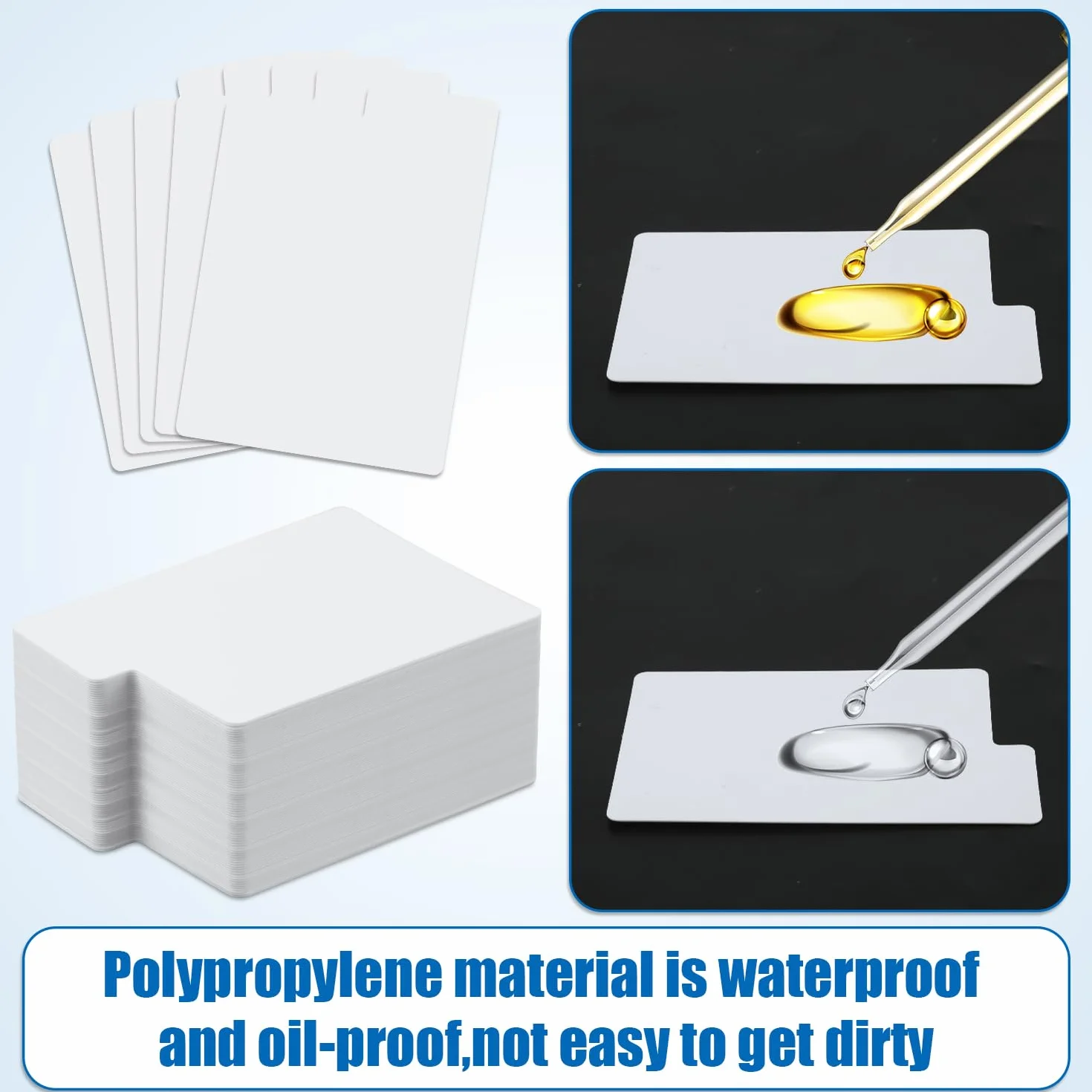 100 szt. Dzielniki Kart Kolekcjonerskich, 69x97mm Plastikowe Przekladki Karty Kolekcjonerskie Organizer na Karty Wielokrotnego Uzytku Dzielniki do Sortowania Kart do Gier Artykuly Sportowe