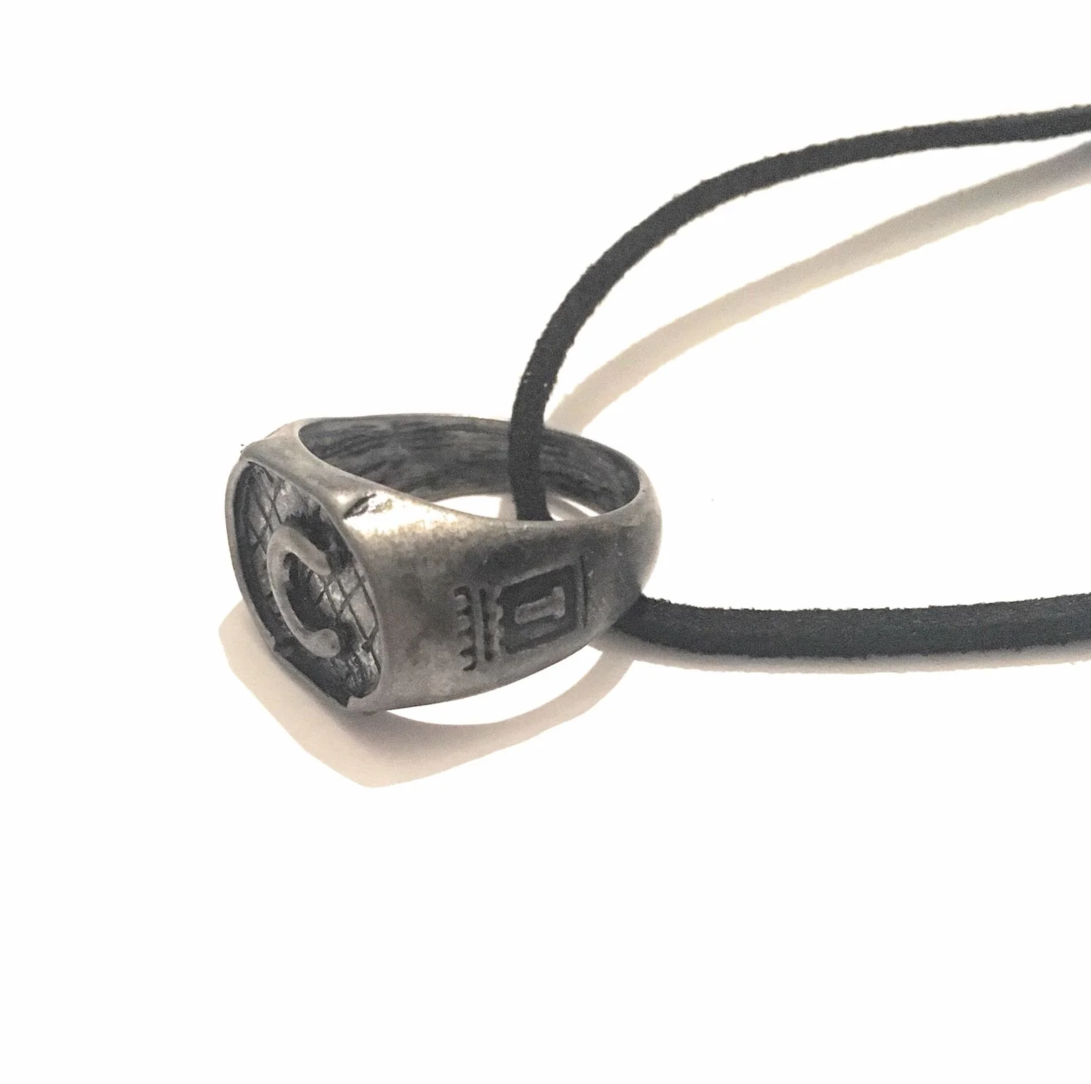 Ring Carstairs Shadowhunters z łańcuszkiem na szyję z metalu, nie zawiera niklu, The Mortal Instruments Turri Schlösser Emma Julian Runa Angelica Power, Saga Jace Herondale Clary Fantasy Cosplay, Metal, Nie zawiera kamieni szlachetnych