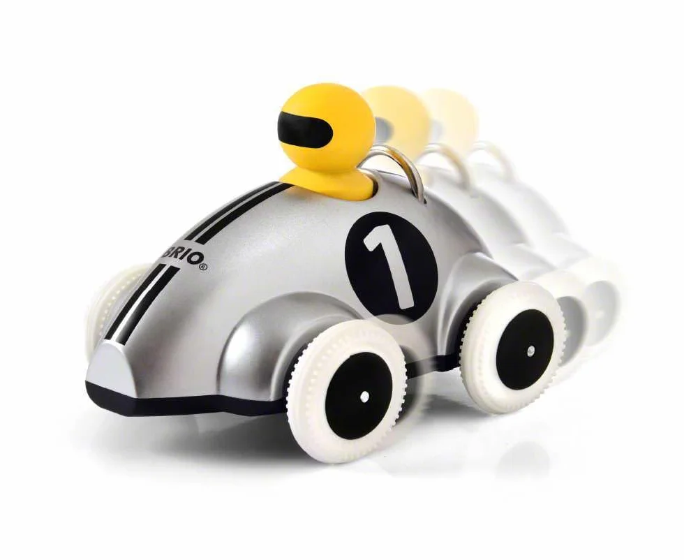 Push & Go Rennwagen Silber Edition Push Along