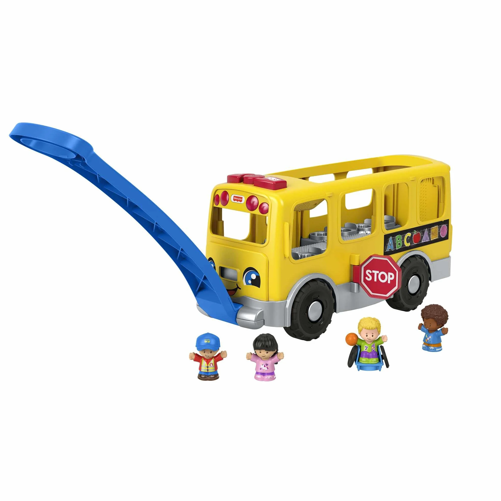 Fisher-Price - Little People autobusy szkolne, żółte, duże, (Mattel GTL68) wersja hiszpańska