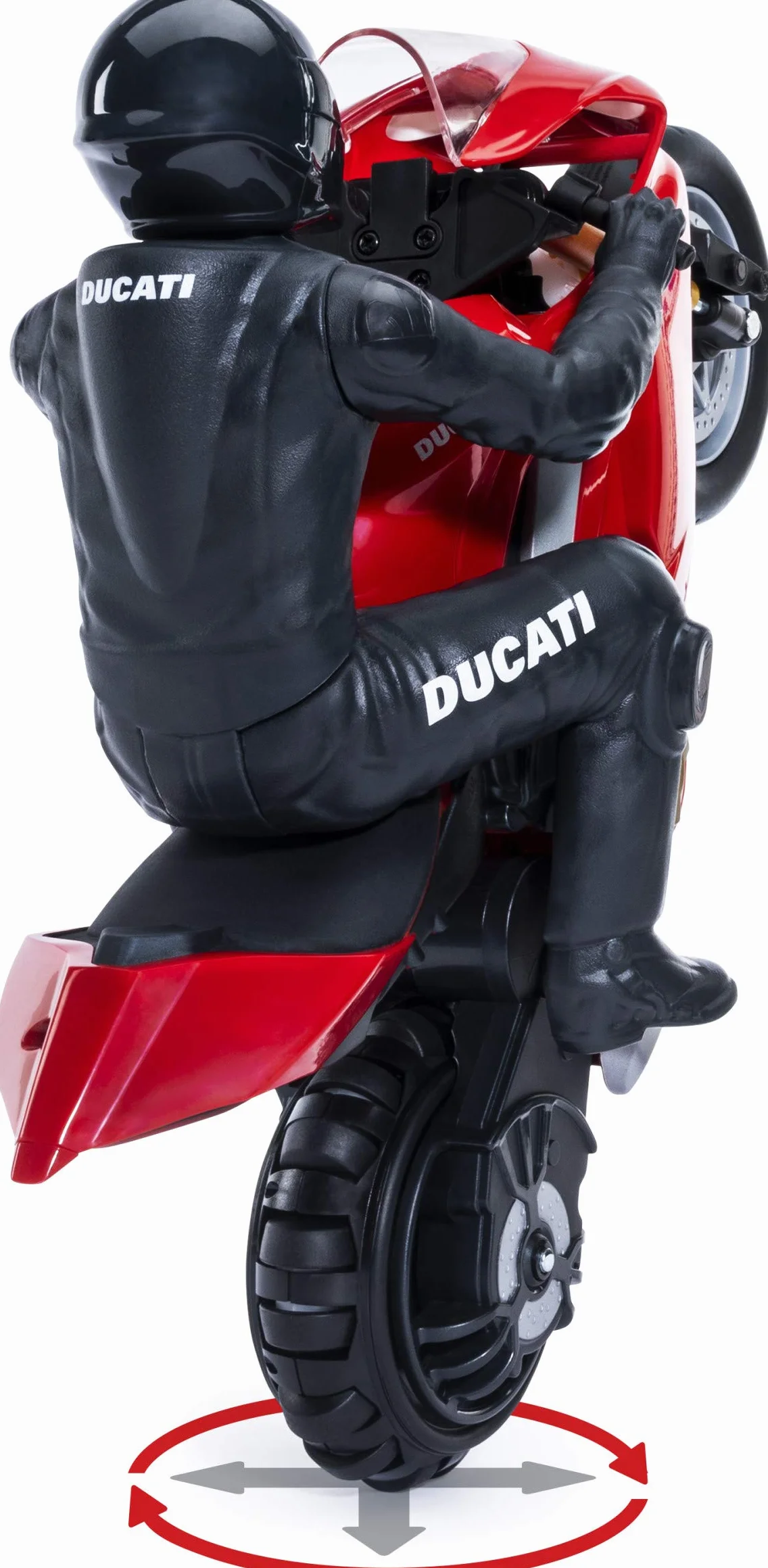 Spin Master - 6053427 - Upriser Ducati, autentyczny motocykl Panigale V4 S z pilotem zdalnego sterowania, skala 1:6