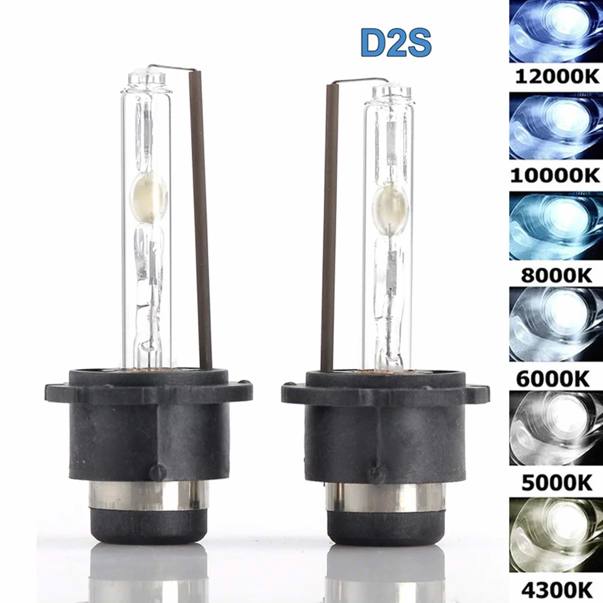2 szt. 35 W D2S ksenonowa żarówka HID 4300 K 5000 K 6000 K 8000 K 1000 K 12000 K lampa ksenonowa HID D2S żarówka ksenonowa