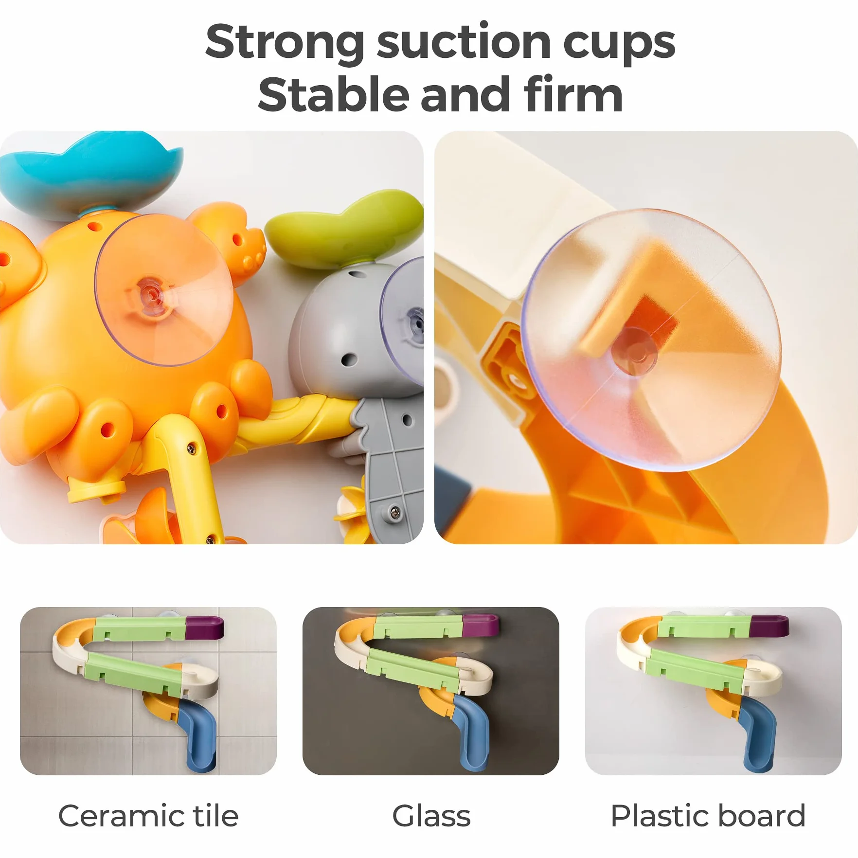 OR OR TU Zabawki do kąpieli dla dzieci , Toddler Kids Zabawka do kąpieli z przyssawkami Zabawka do kąpieli Slide Track, Młyn wodny Obracające się zabawki wodne Baby Bath Shower Swimming Toys