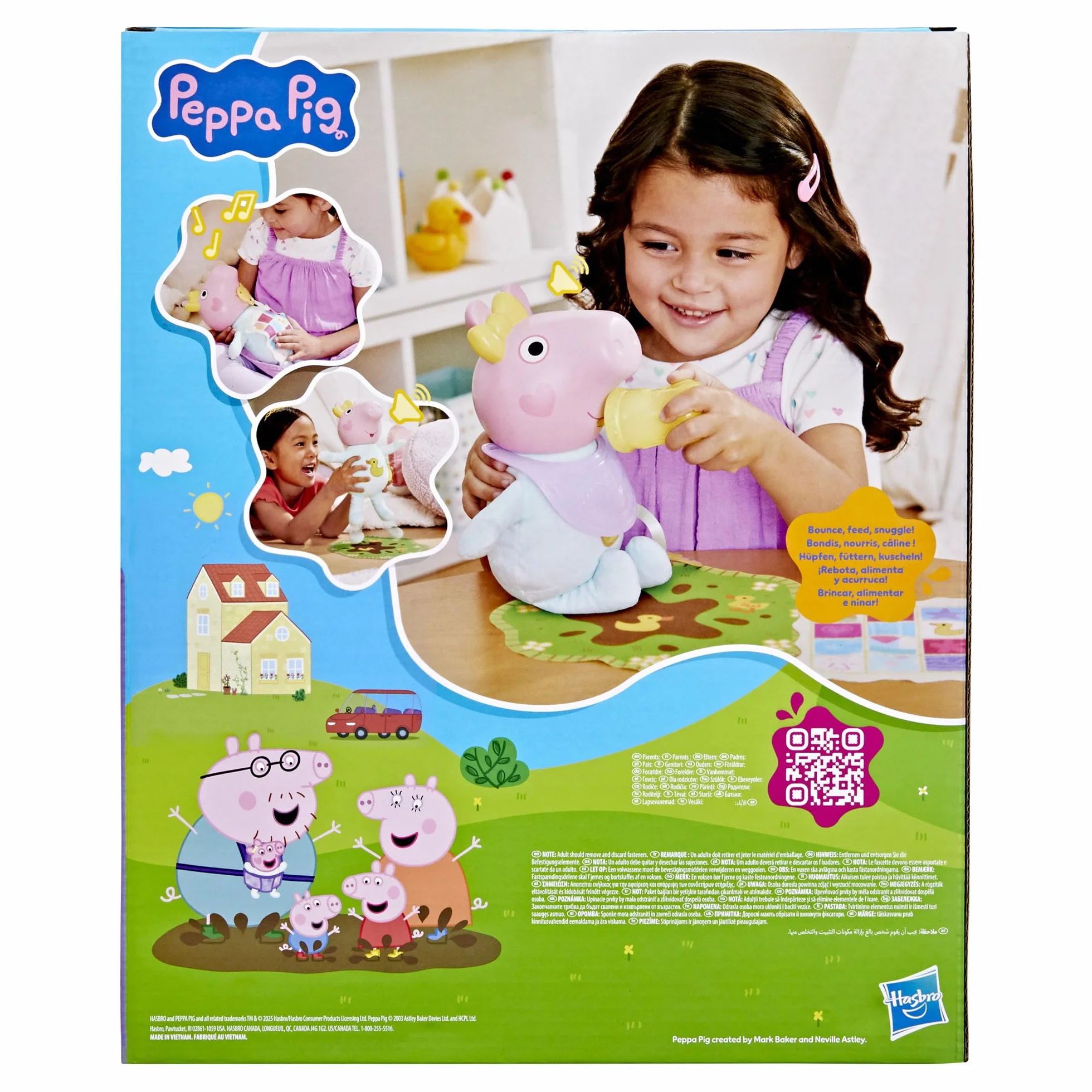 Peppa Pig Interaktywna Lalka Świnka Peppa Chrumkanie i Przytulanie Evie