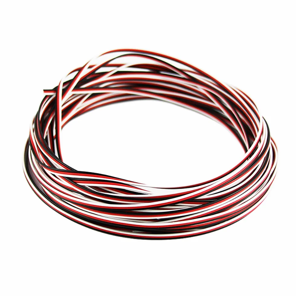50 Feet 22awg Servo Cable 3p Line For Futaba JR RC Servo Hobby Model Aircraft Model Wiring 60 corex0.08mm