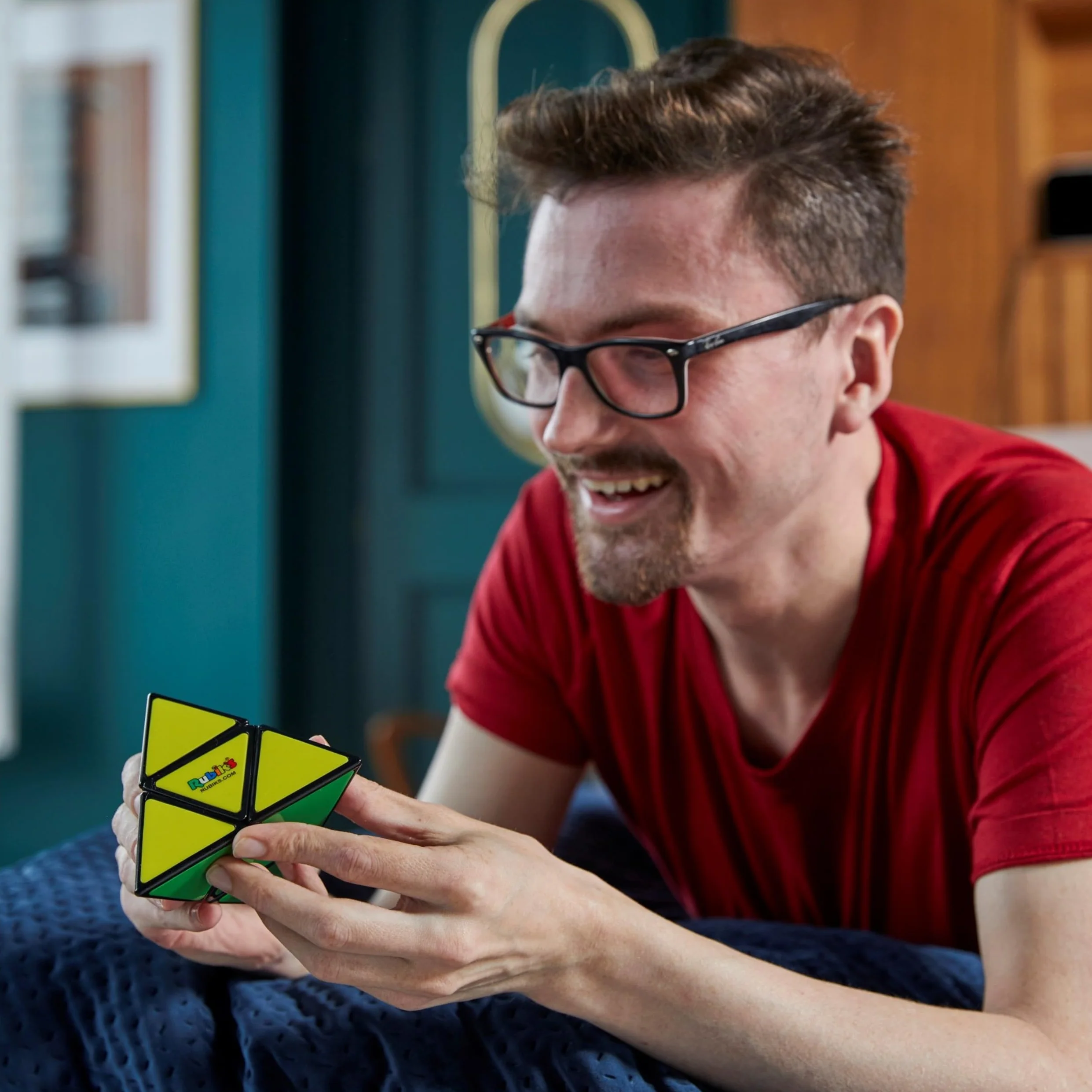 Piramida Rubika, trójkątne puzzle pasujące kolory kieszeń piramida Rubik's
