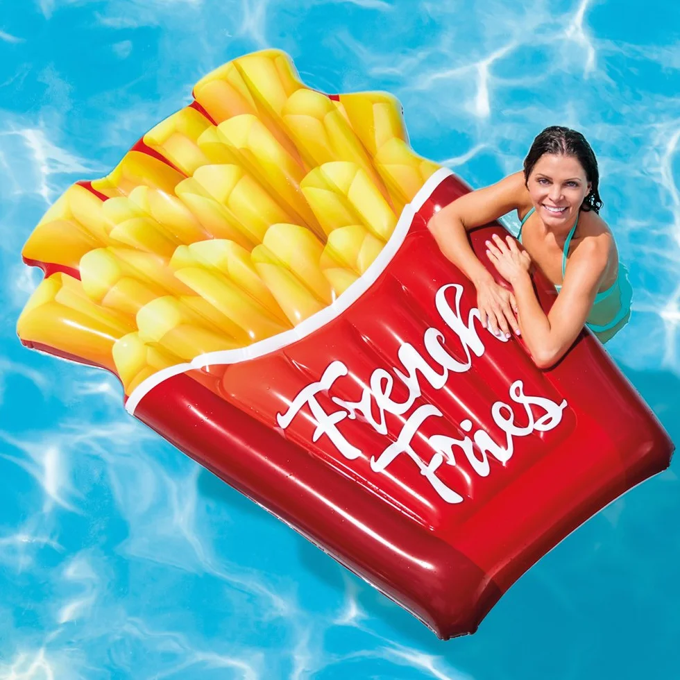 Intex dmuchany materac French Fries 175 x 132 cm