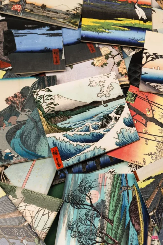 Hiroshige-Memo: Gedächtnisspiel mit 36 Motiven des berühmten japanischen Künstlers