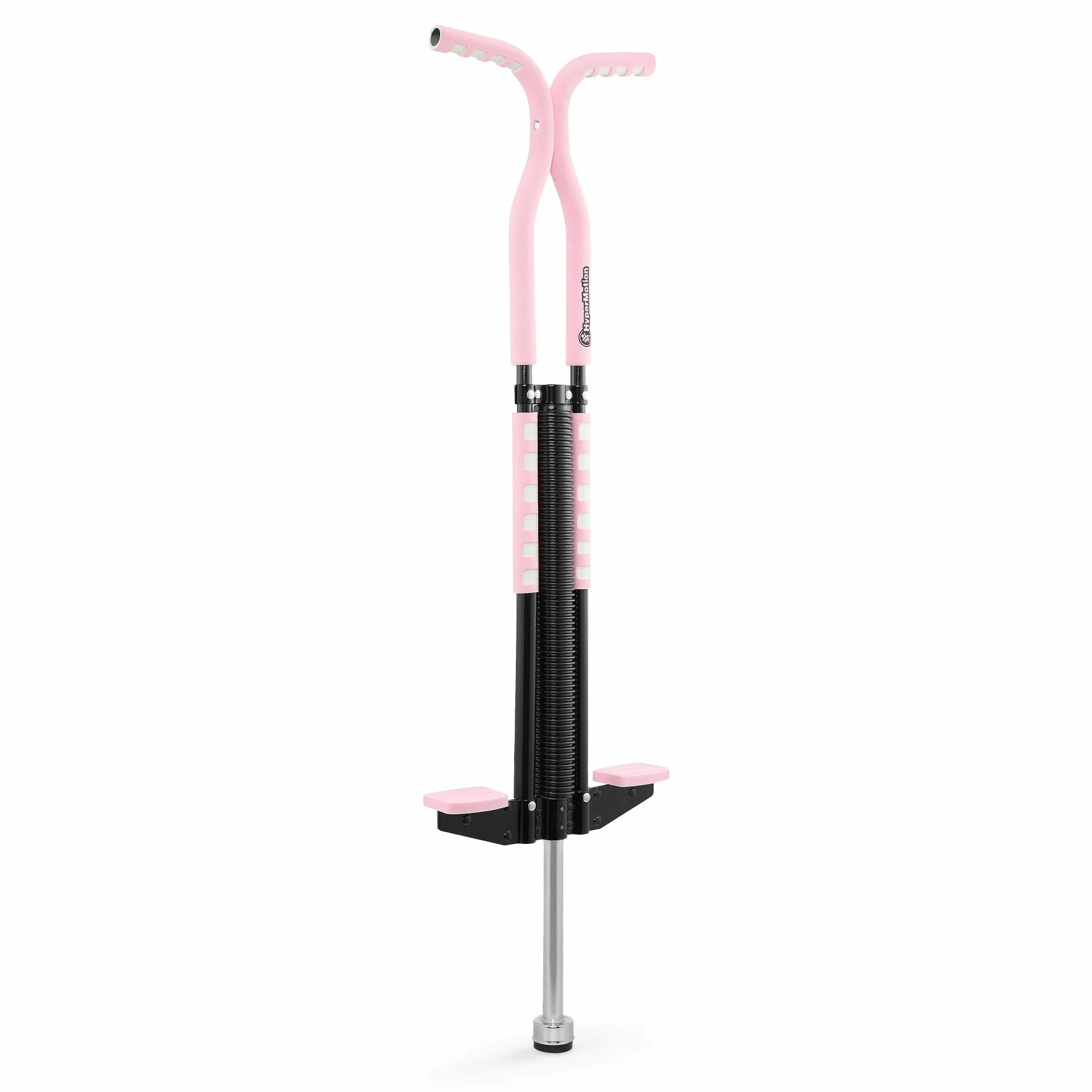 HyperMotion Skoczek POGO dla Dzieci 9–14 Lat, Urządzenie Treningowe do 50 kg, 2,35 kg, System Sprężynowy, Kolor Różowy