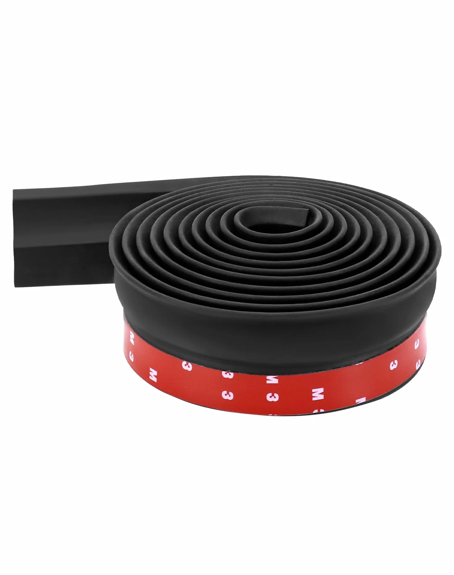 QWORK® Uszczelka do bramy garażowej 3 m, uszczelka gumowa do bramy garażowej, do ochrony skrzydeł, brudu i czynników atmosferycznych, z gwoździami