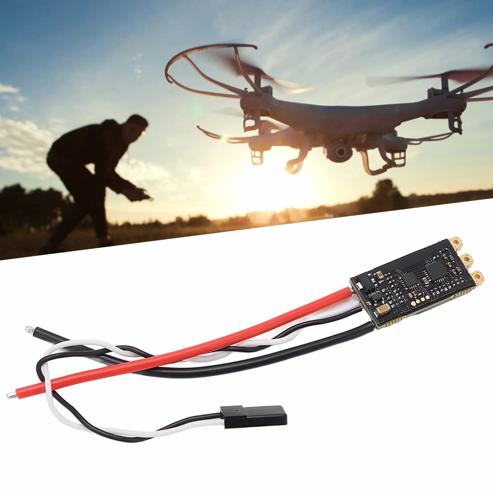 Keenso 35A BLHeli_S 2‑6S Lipo Brushless ESC do maszyny podróżniczej FPV Quadcopter Multirotor z osiami Drone