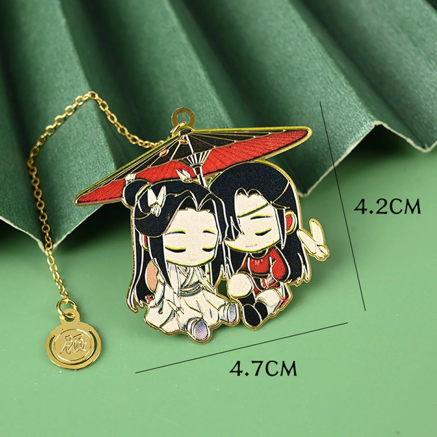 Heaven Official's Blessing Ręczne składane wachlarze anime Tian Guan Ci Fu Bransoletka Xie Lian Hua Cheng Anime Zakładka dla fanów 3 szt
