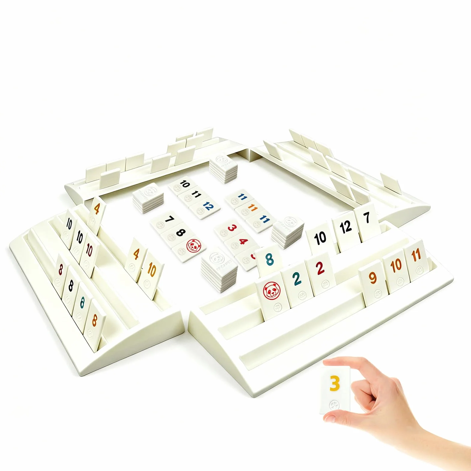 Rummy gra planszowa, Rummy gry podróżne zawiera 104 karty numeryczne 2 uniwersalne karty 4 uchwyty na karty 1 instrukcja obsługi, klasyczna gra planszowa puzzle