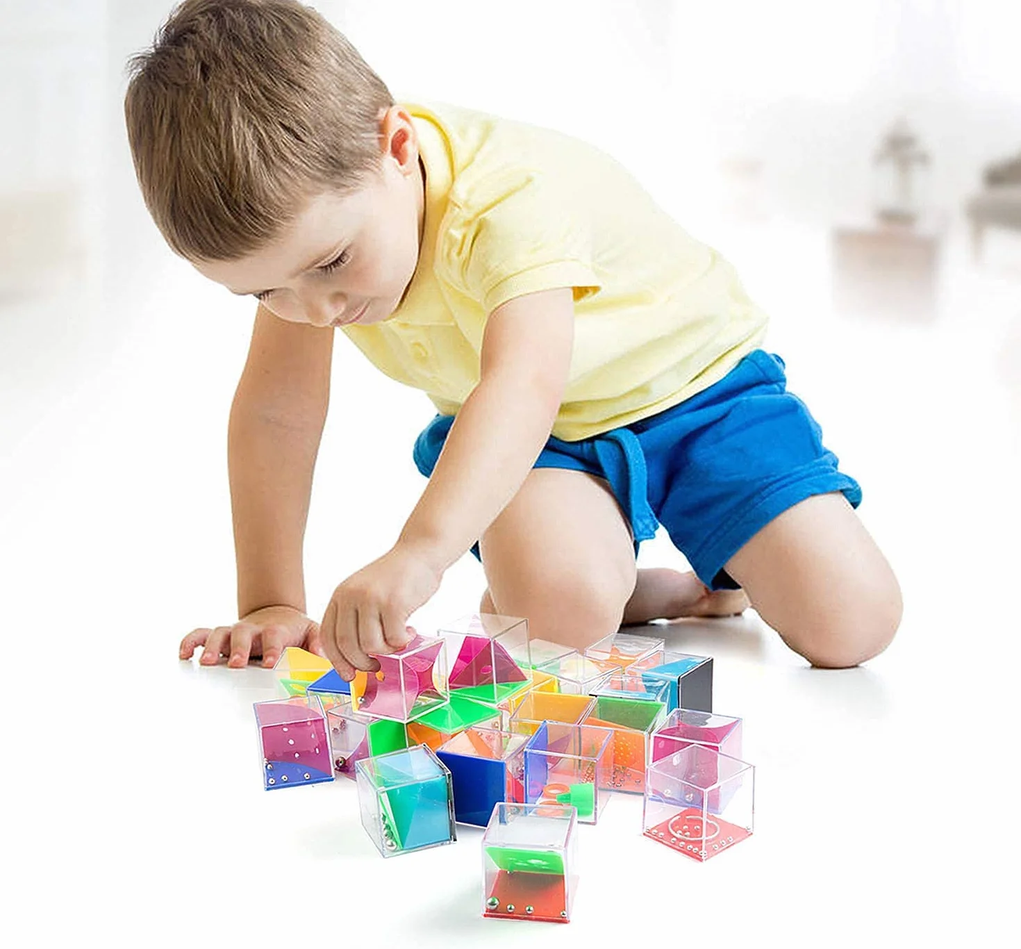 Comius Sharp mini pudełko z puzzlami, mini kostka, zestaw równowagi, gra cierpliwości, idealne torby imprezowe, wypełniacze kalendarza, urodziny, Boże Narodzenie, Nowy Rok, prezent dla dzieci i