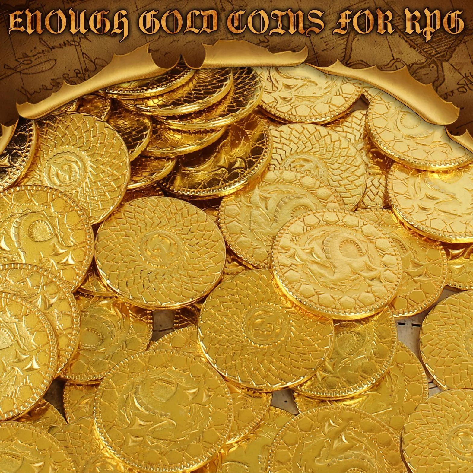 Byhoo 50 szt. DND Fantasy metalowe złote monety i skórzane etui na lochy i smoki nowość stołowe RPG gry planszowe żetony monety skarbów na imprezę gry stołowe akcesoria dodatki średniowieczna gra