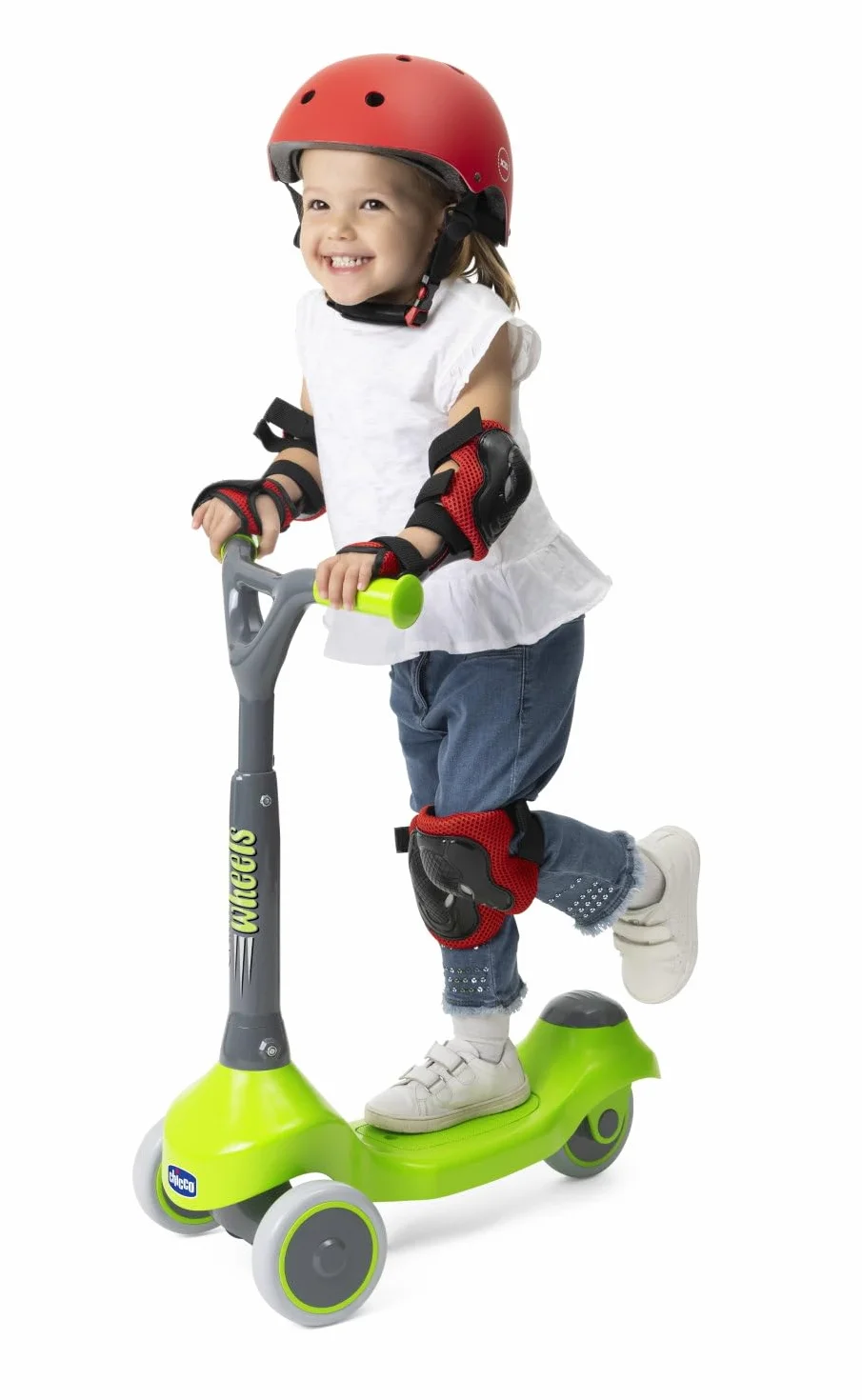 Chicco Hulajnoga dziecięca My First Scooter, 3 gumowane koła, antypoślizgowa, 2-4 lata, 20 kg