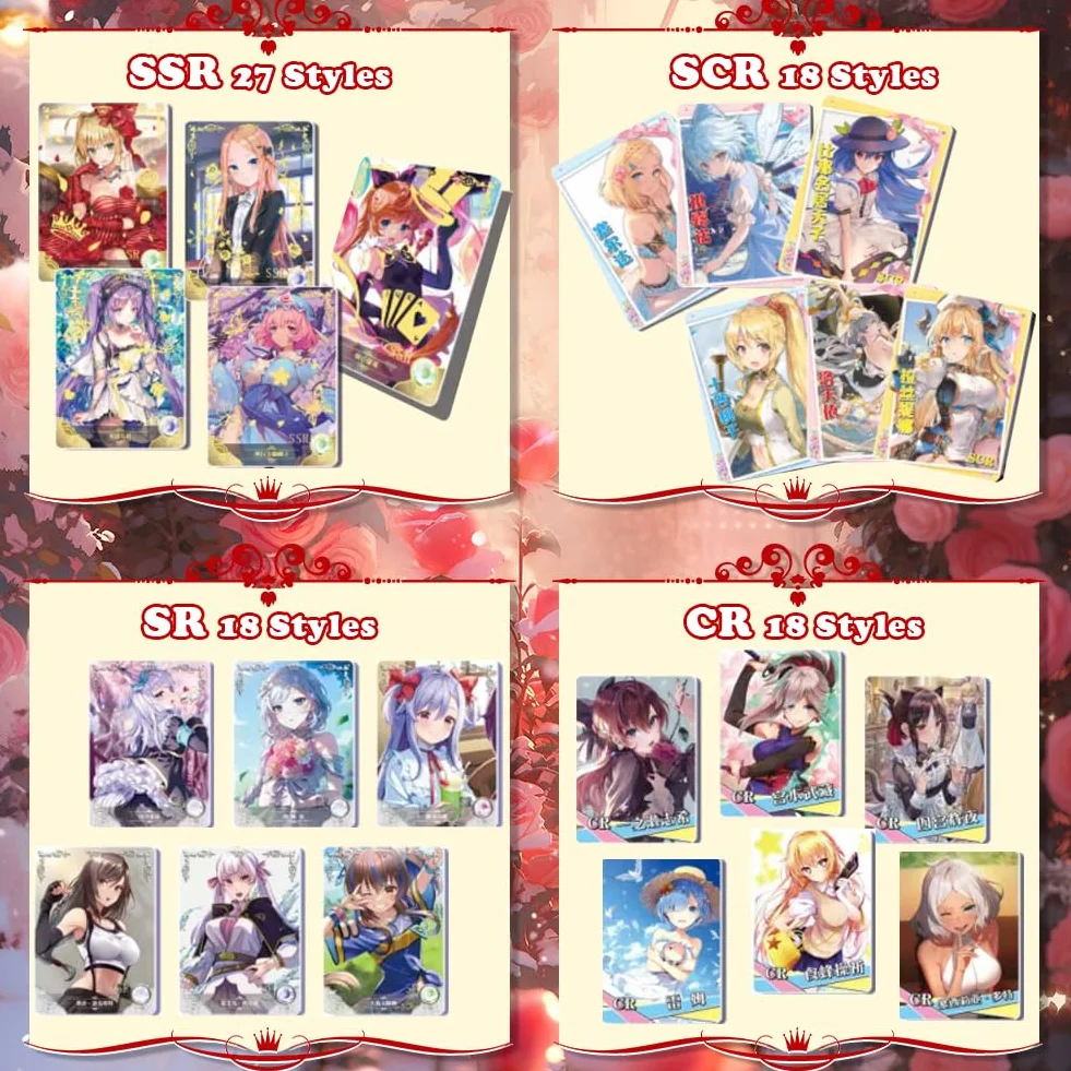 New Goddess Story 2YUAN13,10 opakowań, Waifu Card Carnival Goddess Card Collection Girl Party (XNS2-1 Pack)