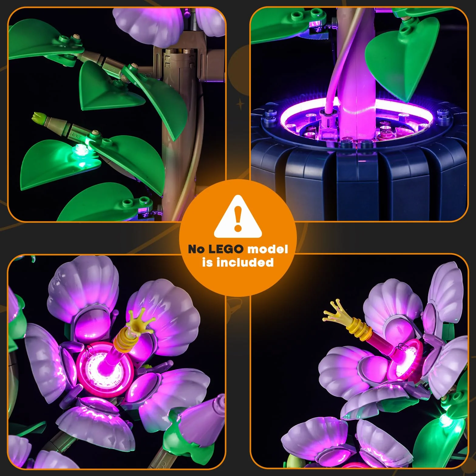 LIGHTAILING Zestaw świateł do Lego-10372 Hibiskus - model z klocków - nie wymienione na modelu