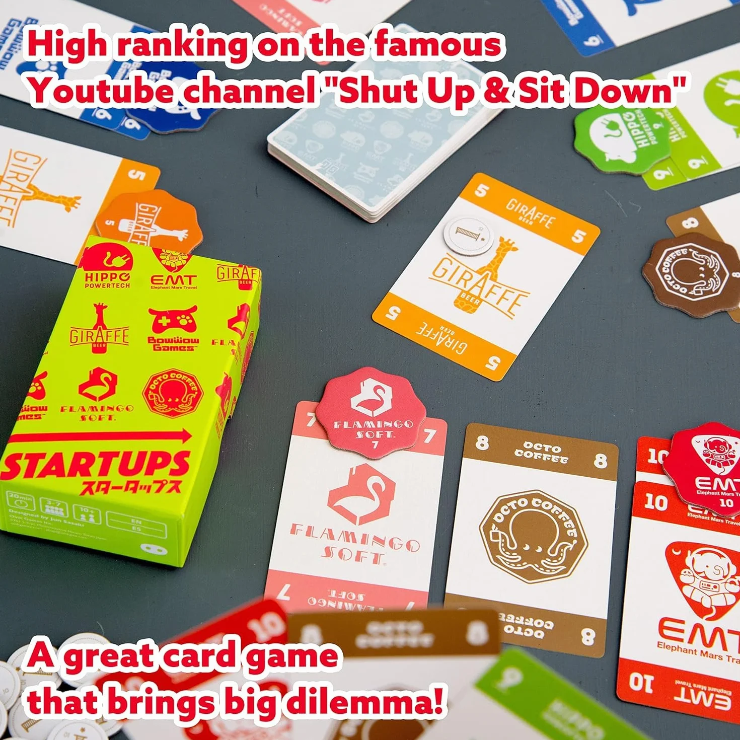 Oink Games 'Startups Strategy Game For Adults & Children • Become A Startup Investor • Best For Family Board Games Night • 10 Year Olds +