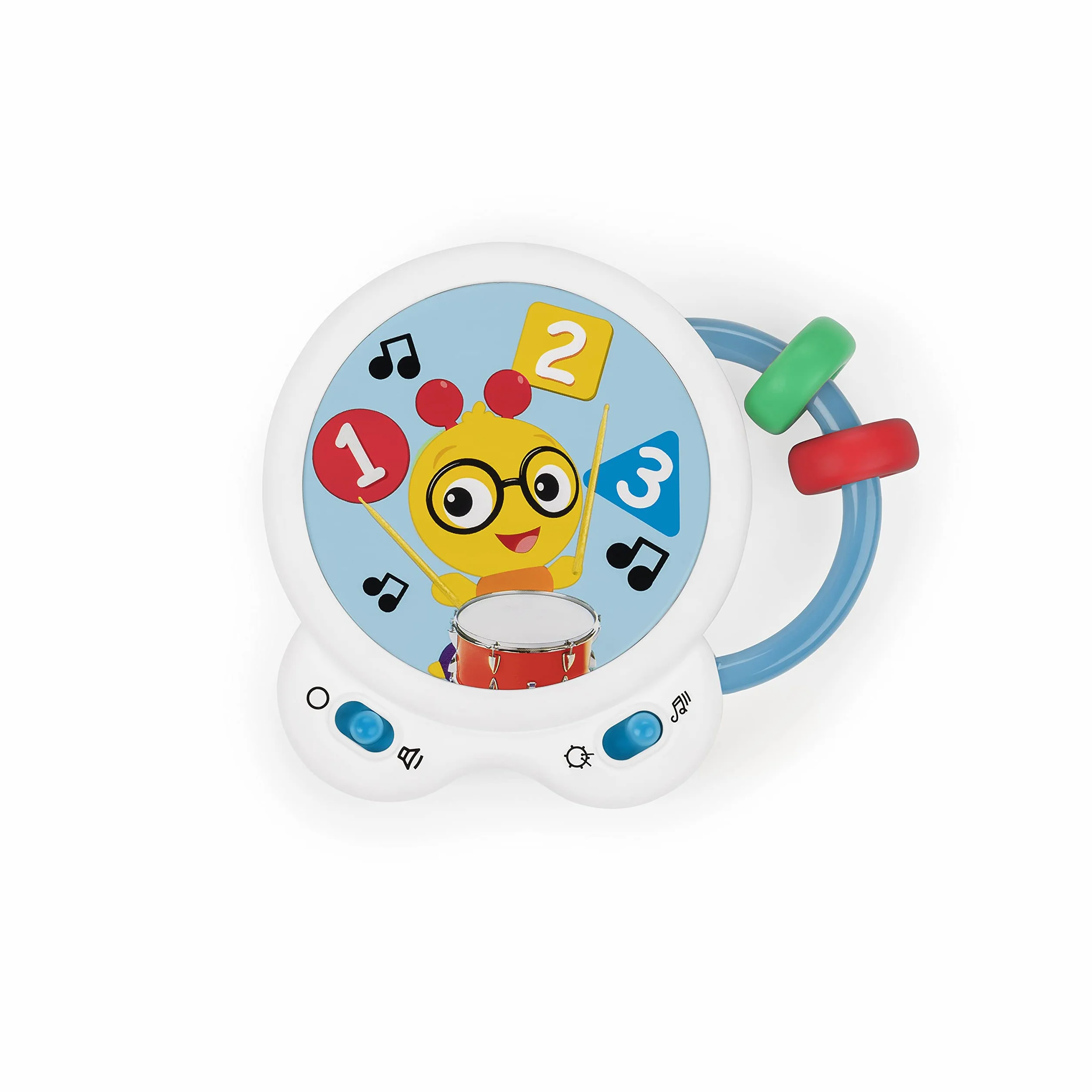 Baby Einstein Tiny Bęben muzyczny, zabawka, wiek 3+ miesięcy, Bead Chaser