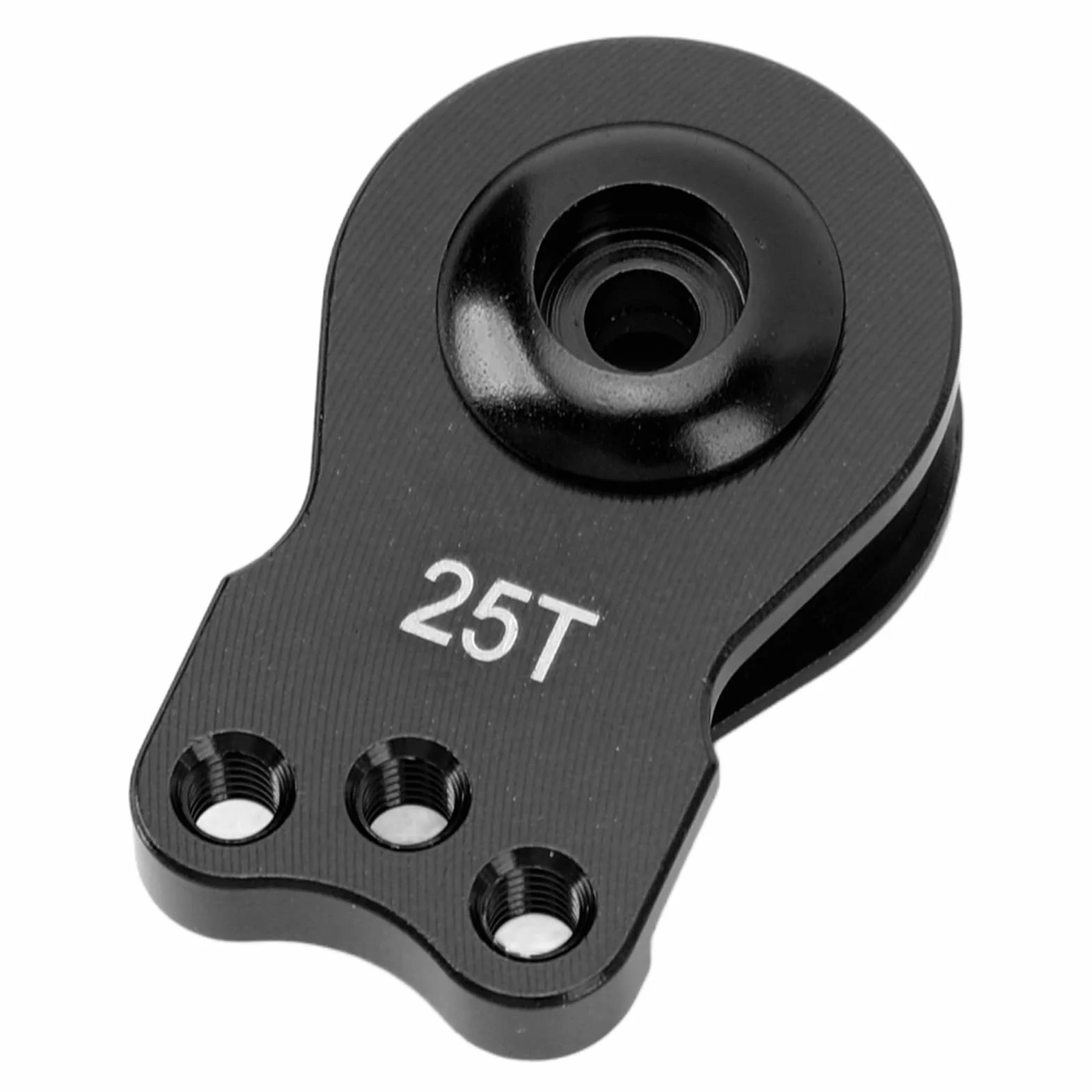 RC Servo Saver, Lekki, Uniwersalny Serwomechanizm ze Stopu Aluminium o Wysokiej Dokładności 25T z zamienną osłoną Przekładni do Samochodu RC 1/10 (BLACK)