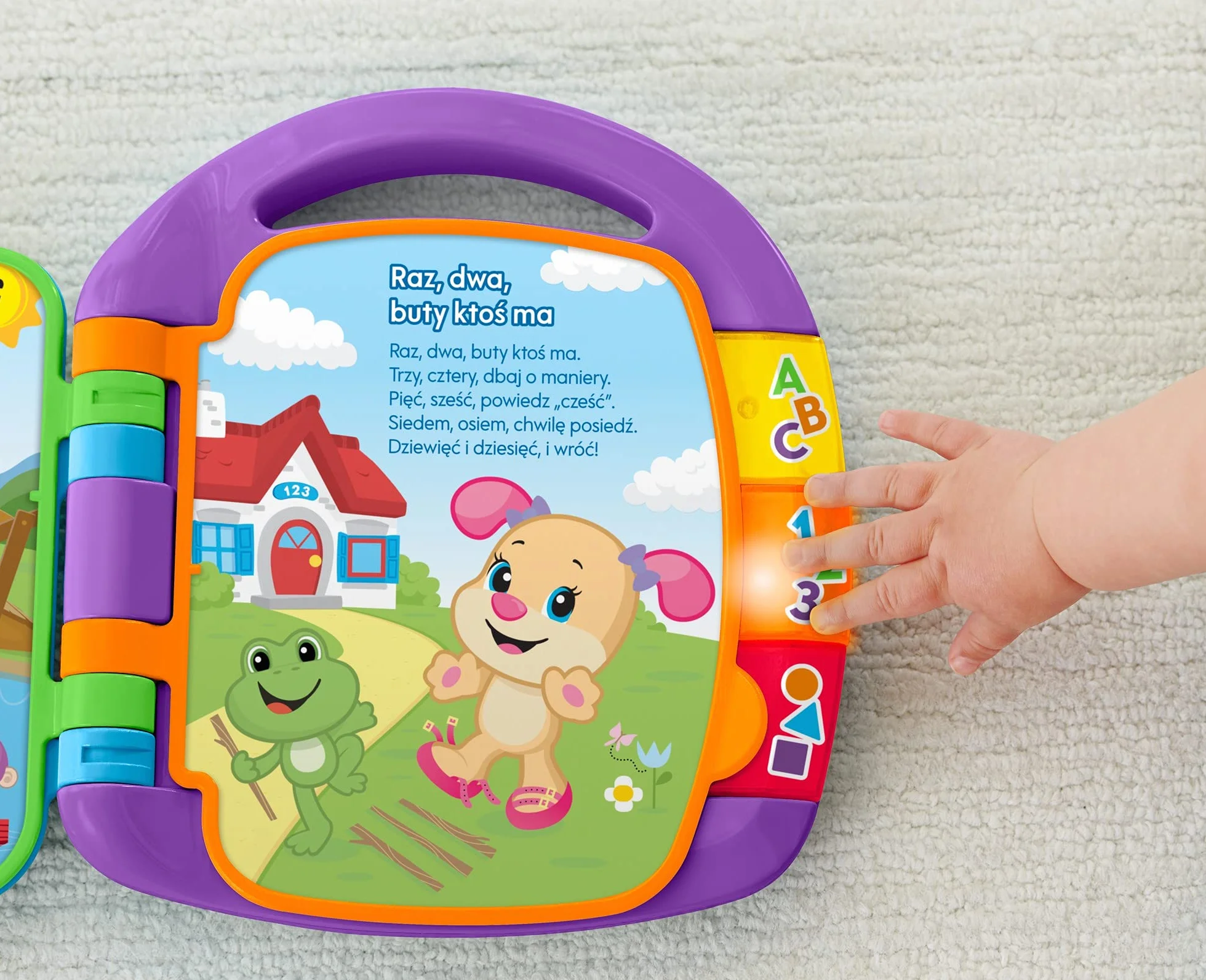 Fisher-Price FRC70 - "Ucz się i śmiej" Książka z wierszykami