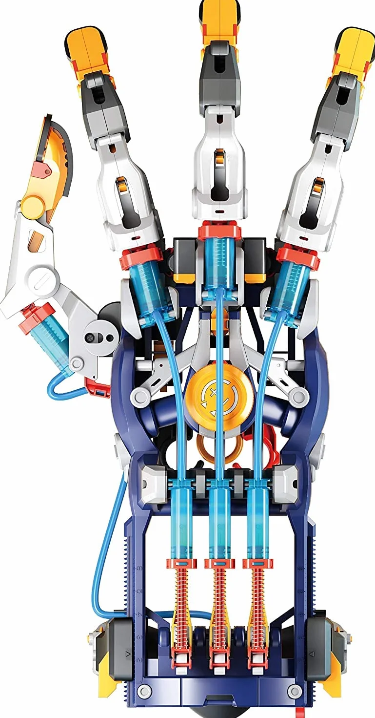 CONSTRUCT & CREATE Hydrauliczny Cyborg Hand DIY STEM Zbuduj swój własny zestaw projektowy