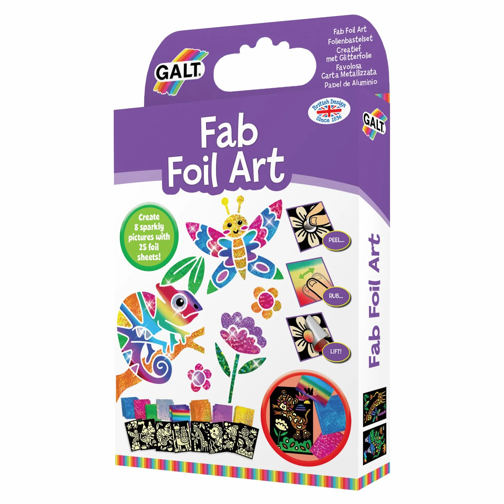 Galt Toys, Fab Folia Art, zestaw rzemieślniczy dla dzieci, dla dzieci w wieku od 6 lat