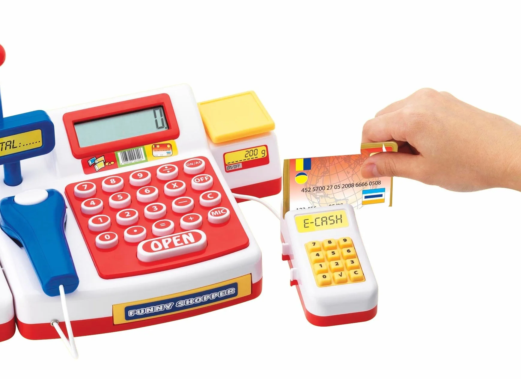 Supermarktkasse mit Scanner