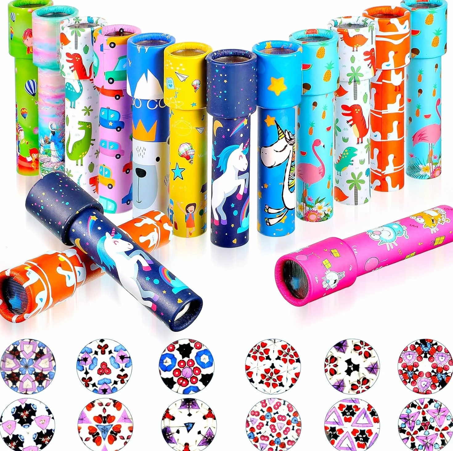 Piucrty Kalejdoskop dla dzieci, 12 szt., upominek na urodziny dziecka w wieku 8-10 lat, prezenty dla gości, upominki urodzinowe Tombola, nagrody dla dzieci, prezent pożegnalny, mały sensowny upominek